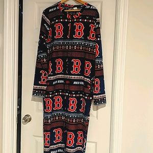 Boston Red Sox fleece onesie